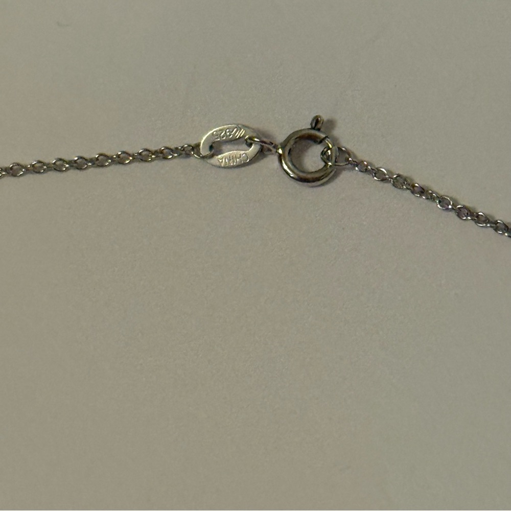 TOVA NECKLACE DIAMONIQUE CZ ROUND BAGUETTES SIMULATED EMERALD PENDANT STERLING - Picture 10 of 11